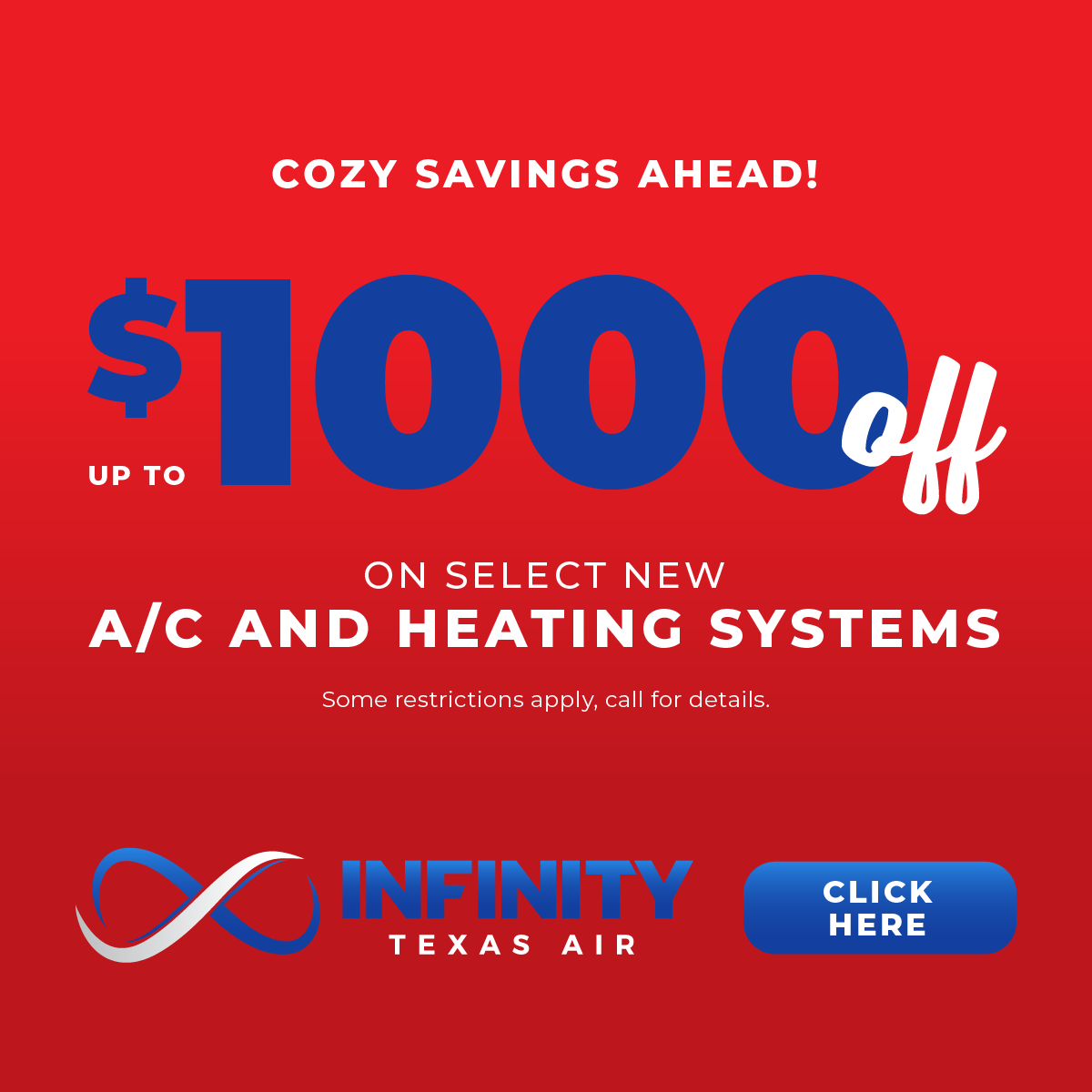 Infinity Texas Air coupon logo