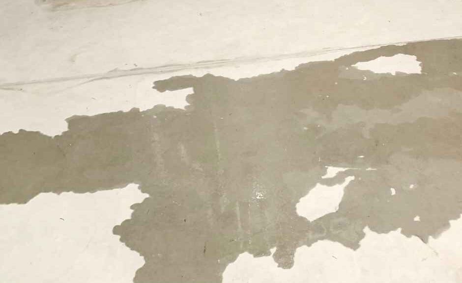 Water leak in a basement
