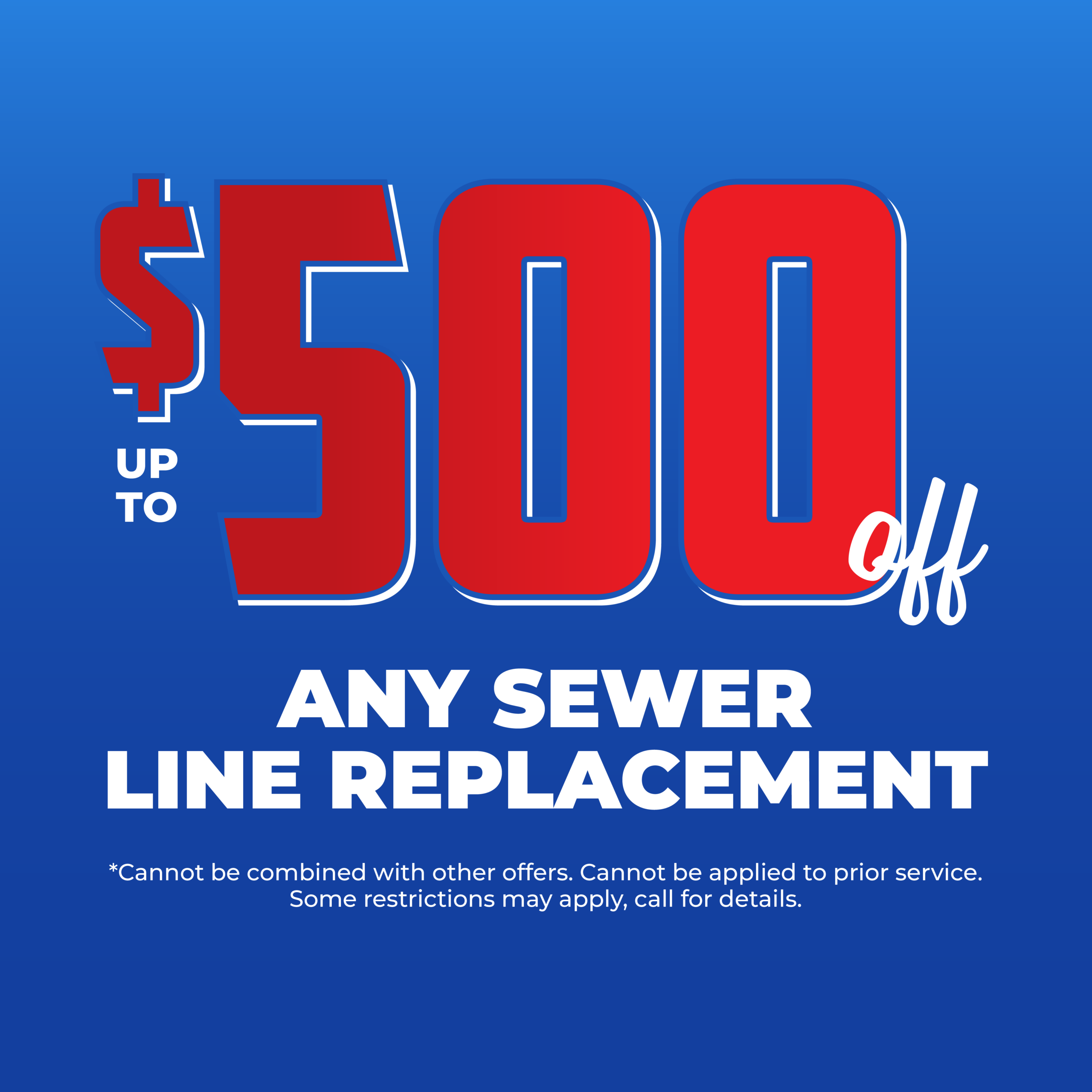 Infinity Q1-2 2026 Offers_500 Sewer Line | Infinity Texas Air
